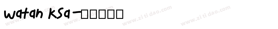Watan KSa字体转换